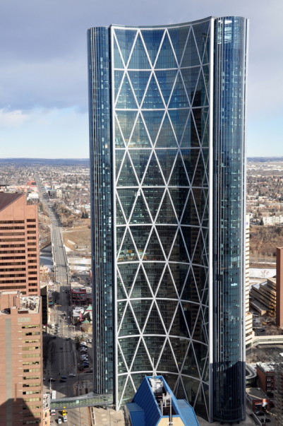 The bow from the calgary tower